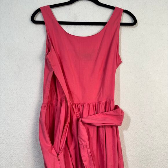 Outback Red VTG A-Line Fit & Flare Pink Maxi Dress Size 10 Cottagecore Prairie - Picture 6 of 7